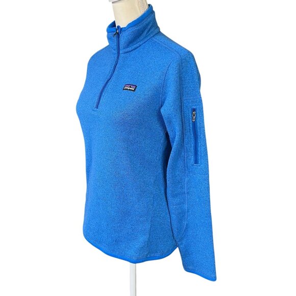 Patagonia Women's Better Sweater Quarter Zip Pullover Oasis Blue Size S - Picture 2 of 8